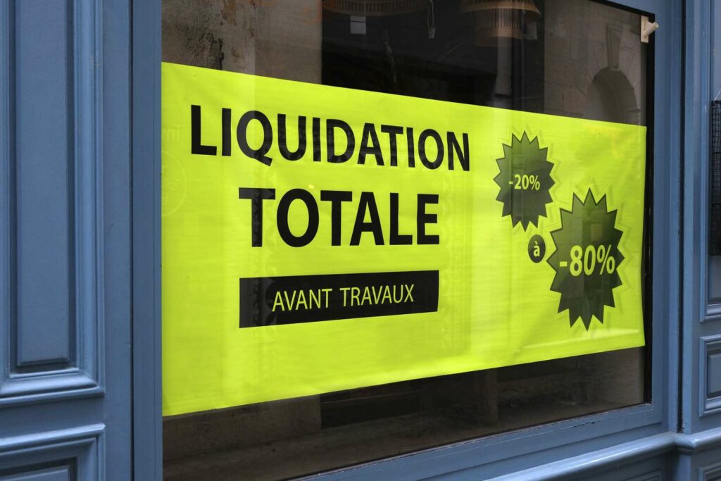Plus de déclaration préalable pour les ventes en liquidation !
